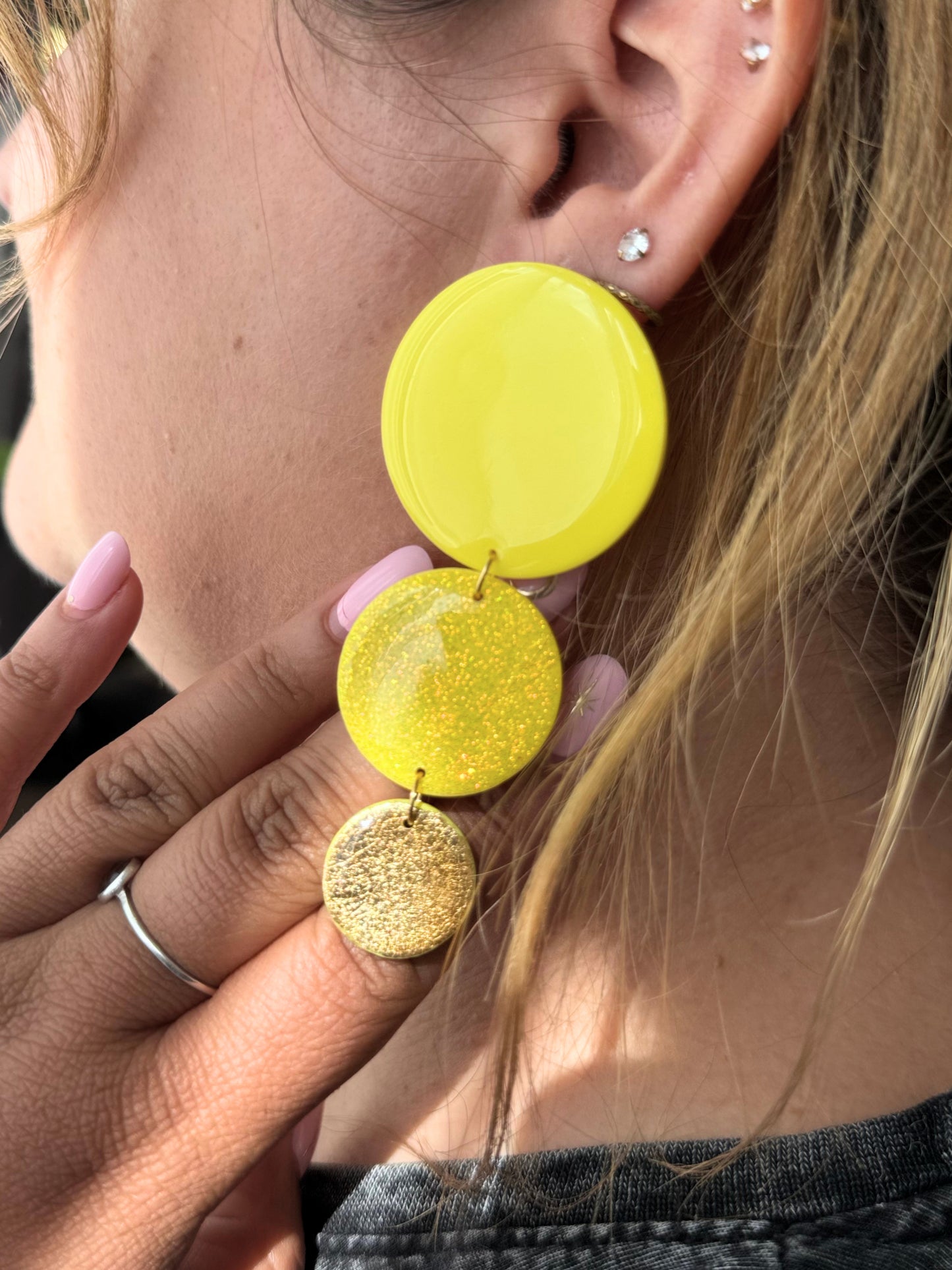 ORA Jaune - Uni, pailleté, métallisé