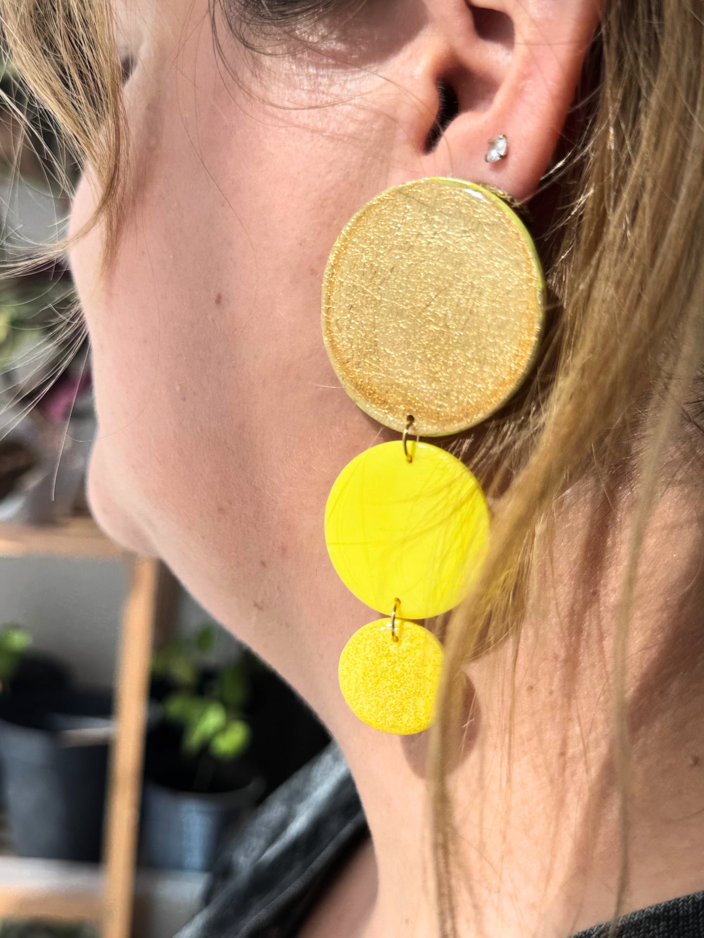 ORA Jaune - Métallisé, pailleté, uni